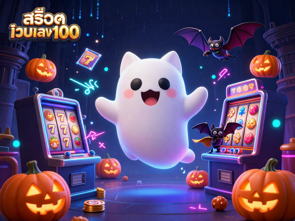 Experience thrilling action at สล็อตเว็บตรง100 with a dynamic haunted casino scene.