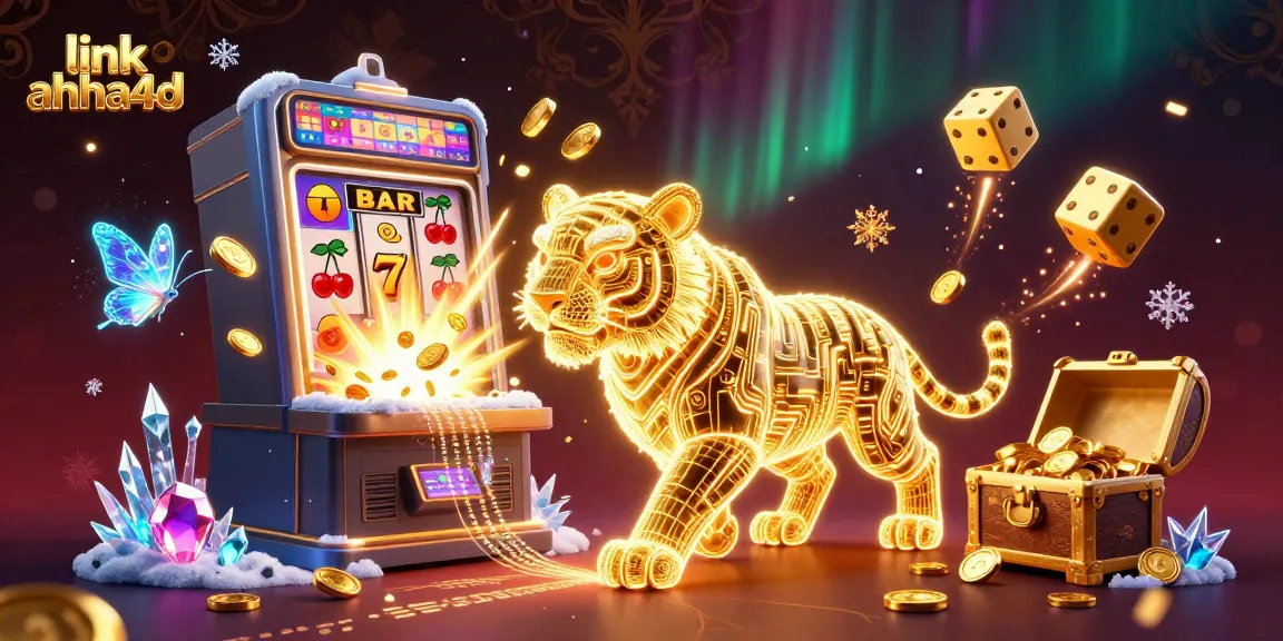 Experience the thrill of winning with link ahha4d in this vibrant 3D casino scene featuring dynamic games and characters.
