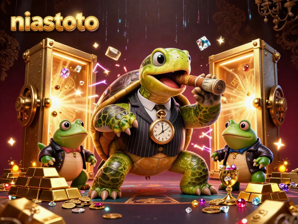 Experience high-speed gaming and winnings with niastoto's vibrant cartoon casino atmosphere.