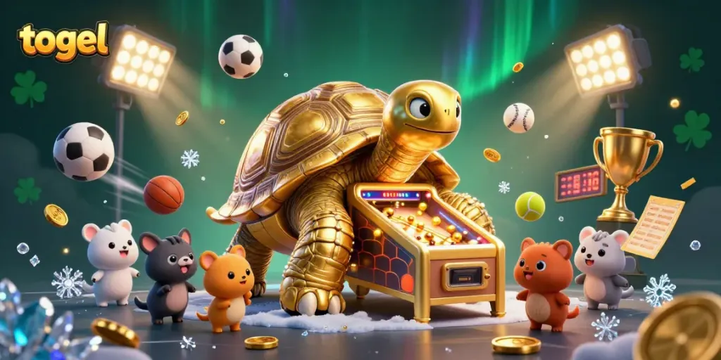 Permainan togel dengan kura-kura emas besar yang unik dan penuh keseruan.