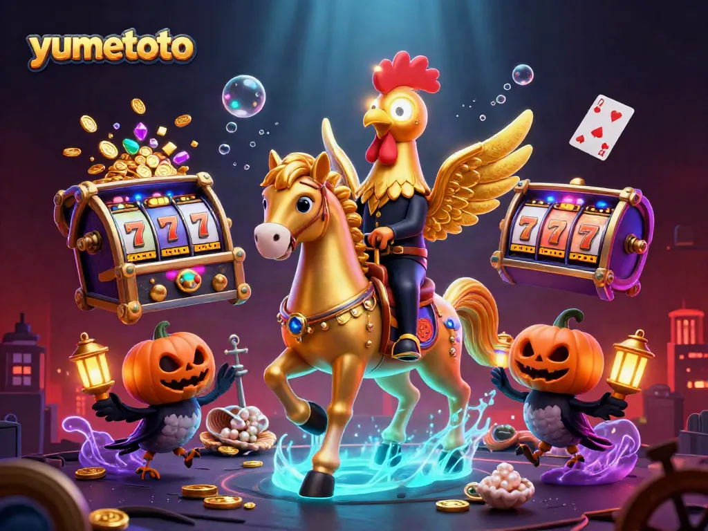 Experience the excitement of yumetoto with thrilling slots and dynamic casino atmosphere highlighting winning moments.
