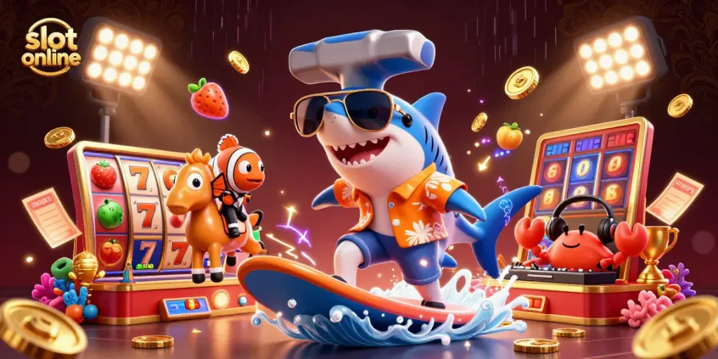 Menangkan permainan slot online dengan karakter unik dan elemen kasino menarik.
