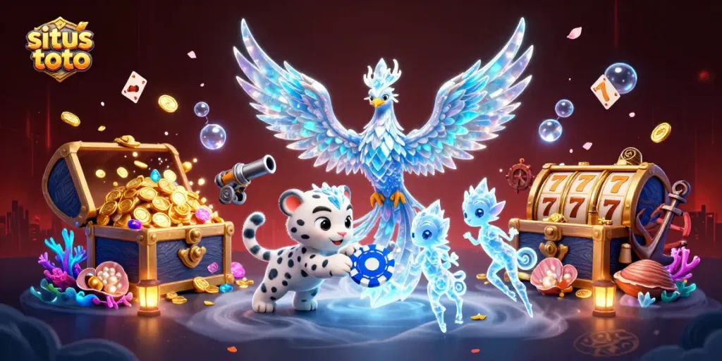 Situs toto: Memenangkan permainan dengan phoenix es dan chip poker di dunia kasino digital.